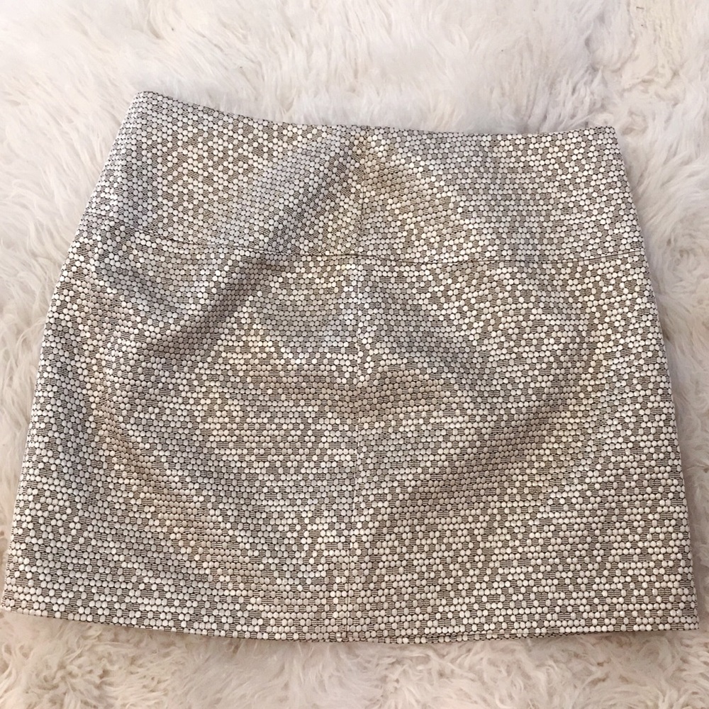 Express gold metallic skirt